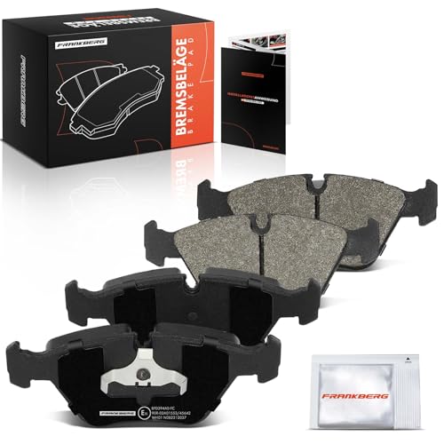 Frankberg Brake Pad Set incl. 4x Pads Front Compatible with 5 Series E34 7 Series E32 5 Series Touring E34 Z3 Coupe E36 3 Series Coupe E36 Replace# 34111159279,34111158265