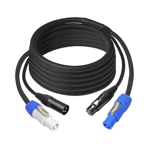 Manguera XLR y Power Con para iluminación de escenario sin enredos