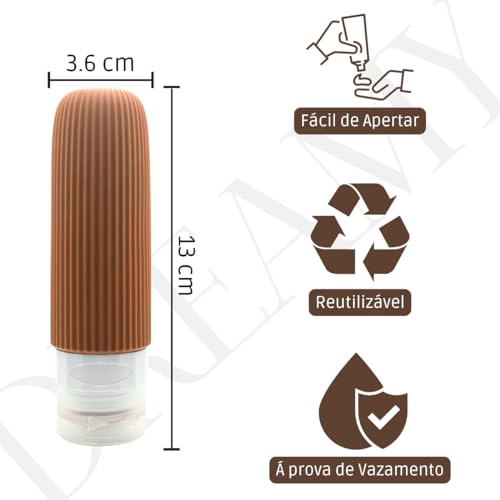 Dreamy - Kit Viagem de Silicone 4 Frascos de 90ml