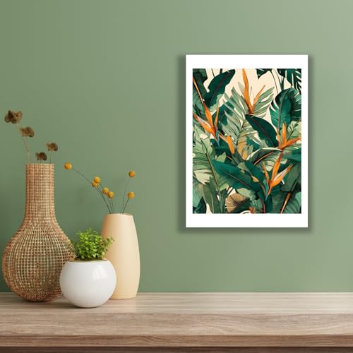 Jungle Bloom II Spiffing Prints grand format oiseau de paradis