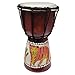 Djembe Drum Sand Blasted Unique Effect African Inspired Hand Made Decor Coastal Beach Tiger Accent Music For Beginners Kids And Adults Also An Awesome Gifting Idea (12 inch, Tiger)