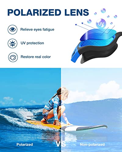 Foto von ZIONOR Schwimmbrille Kinder, G1MINI Polarisiert Komfortabel Kinder Schwimmbrille, Anti Nebel UV-Schutz Schwimmbrille für Mädchen und Jungen (Jahre 3-14)
