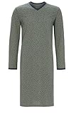Ringella Herren Nachthemd mit V-Ausschnitt Oliv 52 2541004,Oliv, 52