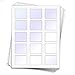 75 Rectangle Clear Labels for 10 ml Roll-on Bottles and Lip Balm Tubes, 2.2 x 1.7 inches round, Weatherproof and Waterproof Clear Gloss
