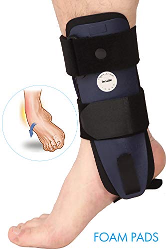 Velpeau Ankle Brace - Stirrup Ankle Splint - Adjustable Rigid Stabilizer for Sprains