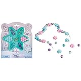 Disney Frozen Enchanting Jewelry Bead Kit | Includes 64 Multicolor Beads & 2 Elastic Strings, Ideal Party Gift For Birthdays & Themed Events - 1 Set