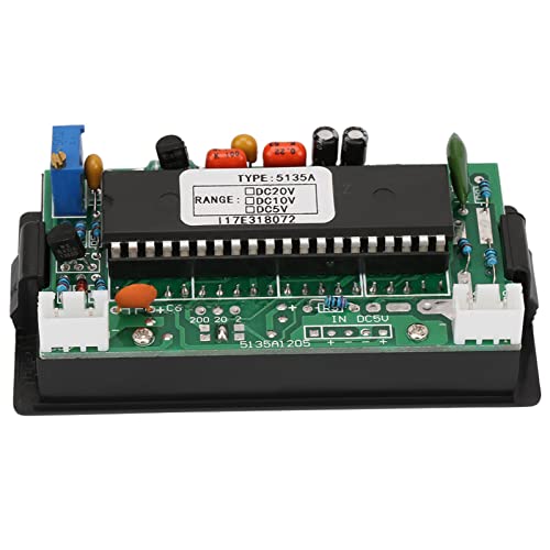Image of YWBL-WH 5135A 3.5 Digit Red LED DC Voltmeter Panel Meter with Adjustable Range DC5V /DC10V /DC20V for Industrial Control Panels, Electrical Testing and Lab Use