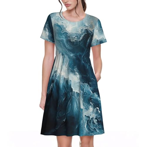 Robe d'été élégante Within The Tides au design raffiné pour réception