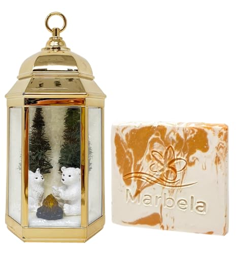 Bath & Body Works Winter Polar Bear, Fox, Camp Fire Nightlight Wallflowers Fragrance Plug with a Peach Gardenia Sample Soap