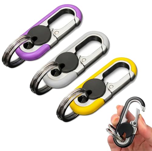 Image of CHRIS GOOD Men's Car Key Chain 2pcs, Personalized Creative Stainless Steel Car Keychain for Men