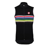 【Jersey de ciclismo profesional】: Tres bolsillos traseros guardan convenientemente sus pertenencias, como teléfono celular, refrigerios, herramientas para bicicletas; Los elementos reflectantes en ambos dorsos te hacen muy visible por la noche y en entornos con poca luz.