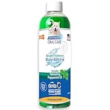 Nylabone Advanced Oral Care Pet Dental Water Additive, Liquid Tartar Remover & Breath Freshener for Dogs, Dog Teeth-Cleaning, Peppermint Flavor, 16 oz.