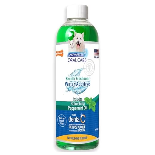 Nylabone Advanced Oral Care Pet Dental Water Additive, Liquid Tartar Remover & Breath Freshener for Dogs, Dog Teeth-Cleaning, Peppermint Flavor, 16 oz.