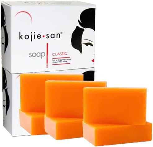 Kojie San Skin Soap - Original Kojic Acid Soap that Reduces Dark Spots, Hyperpigmentation, & Scars with Coconut & Tea Tree Oil โ 65g x 6 Bars