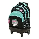 Mochila Carro Fijo Compact Desmontable Tandem Hey Dos compartimentos,bolsillos delantero con organizador interno. Cremallera más gruesa,espalda y tirantes acolchados. Bolsillo lateral. Misma dureza que carro compact pero adaptado con cremallera desmotable para mejor limpieza y posibilidad de dos usos. Medidas: 34.5x44.5x23 cm