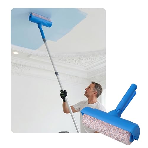 TOIBBE 10'' Ceiling Paint Roller with Shield for Painting Ceilings Walls - Pole Not Included...
