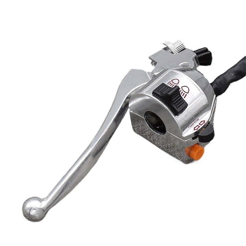 Interrupteur guidon moto étanche en métal alu pour commande phare