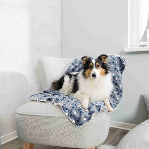 TRIXIE Decke Tammy - blau/beige 100 × 70 cm