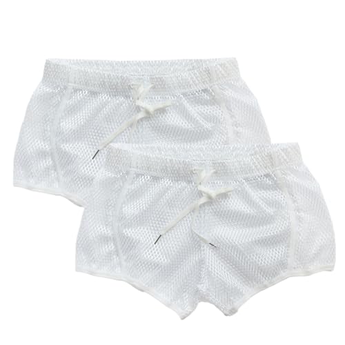Men's Mesh Sleep Shorts with Front Liner, Lounging Shorts for Yard Work
