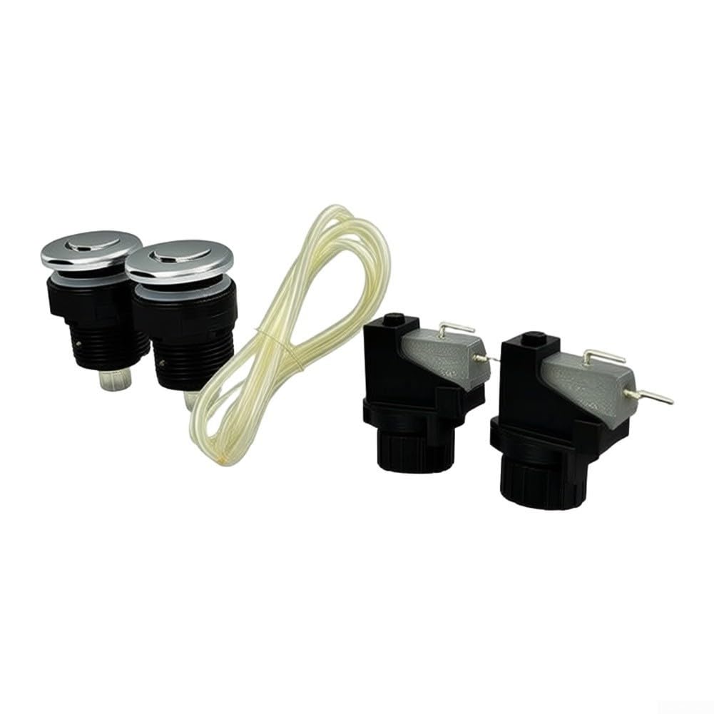 Kit Interruptor Aire Spa 2 Unidades Botón Remoto Seguro(32mm)