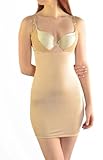 Curvi Shapewear W-Y-O-B No Bra Full Body Firm Control Shaping Full Body Slip FBNB001 (medium, Skin)