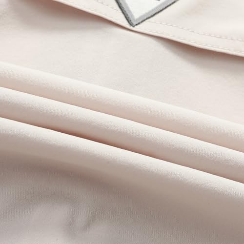 Zyvrenix Men's Short Sleeve Button Down Shirts with Pocket Apricot L - image 8