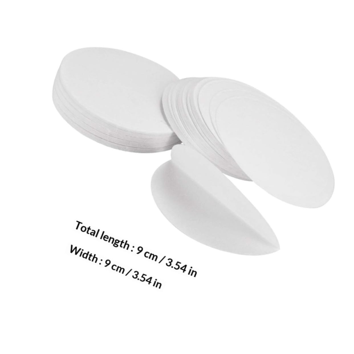 100 Sheets Qualitative Filter Paper Discs 9cm Medium Speed Round Lab Filter Paper for Chemical Experiments and Mushroom Cultivation
