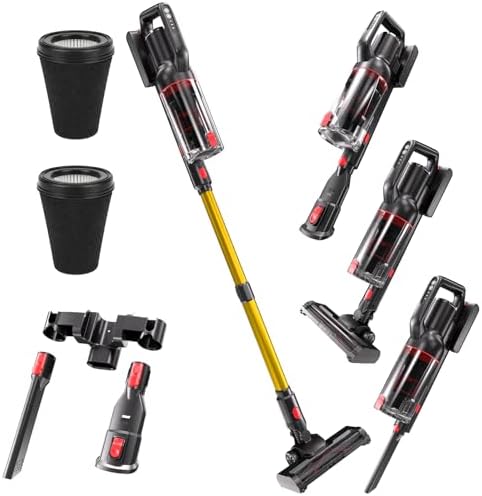 Cordless Stick Vacuum, Anti-Tangle Brush Roll, 45-Min Battery Life, High-Intensity Suction for Carpet, Hard Floor, and Whole-Home Cleaning