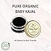 SPEC Organic Netra Baby Kajal - 100% Natural, Enriched with USDA Certified Organic Ingredients, Chemical-Free Kajal, Water Resistant and Long Lasting - 8g(Pack of 1)