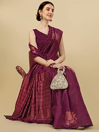 Image of Avantika Fashion Women's Kanjivaram Soft Silk Banarasi Sarees With Blouse Piece