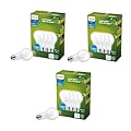 Philips LED 60W A19 12-Pack Ultra Efficient Daylight (5W = 60W) Dimmable Clear Flicker-Free Light Bulb