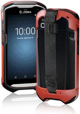 TC51 TC52 TC56 TC57 TC510K Case with Hand Strap - Protective & Ergonomic for Zebra Handheld Barcode Scanners SG-TC5X-EXO1-01 SG-TC5X-EXONHS-01 (Red)