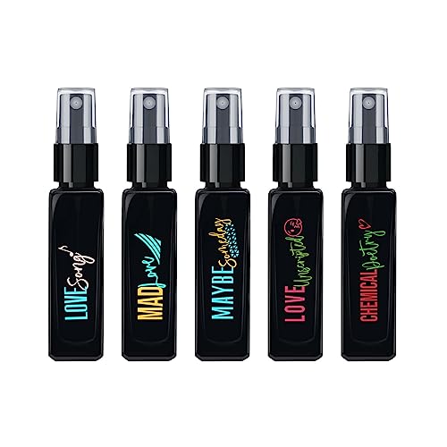 Maryaj Love Song EDP and Mad Love EDP and Maybe Someday EDP and Love Unscripted EDP and Chemical Poetry EDP (Pack of 5, Each 8ML) Long Lasting Scent Spray Gift For Men and Women - Image 2