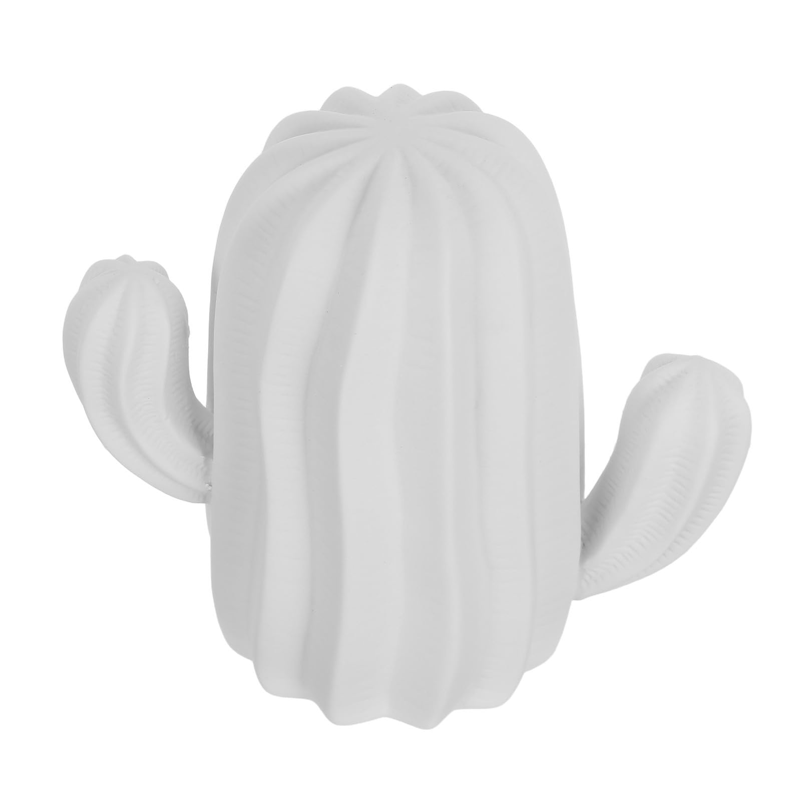 Décoration cactus céramique blanche lot de 3 statuettes modernes de bureau chic