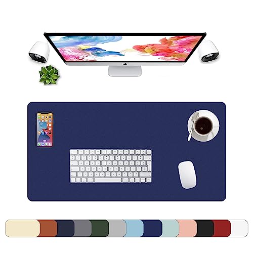 Tapis de souris XXL bleu royal LL-COEUR pour ordinateur