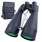 ★ 【Prismáticos Profesionales】 ★ Aumento de 20x y lente de 80 mm, campo de visión de 416 pies / 1000 m de ancho que le permite observar el objetivo con detalles más naturales desde una distancia de 1000 metros. Perfecto para la observación de aves. Estos potentes binoculares para adultos de 20x80 también se pueden utilizar para ver una gran obra de teatro, un concierto de canto, un partido de fútbol, una caza, etc.