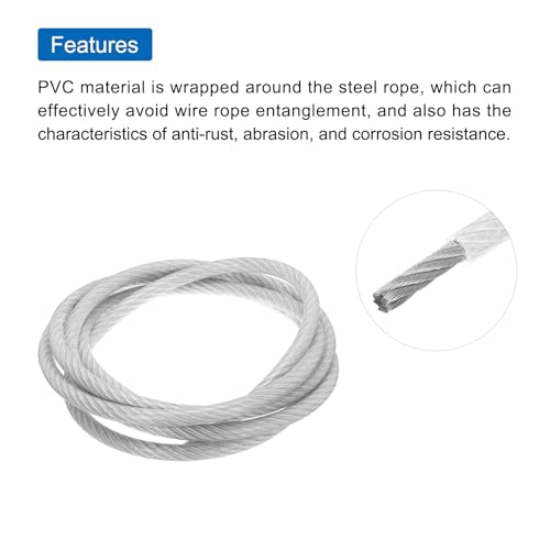 Cable de acero con 2 fundas de bucle M12 de protección 5