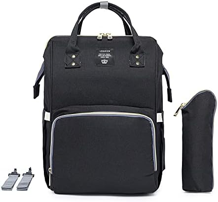 Mochila Bolsa Maternidade Lequeen Impermeável Porta mamadeira Men...