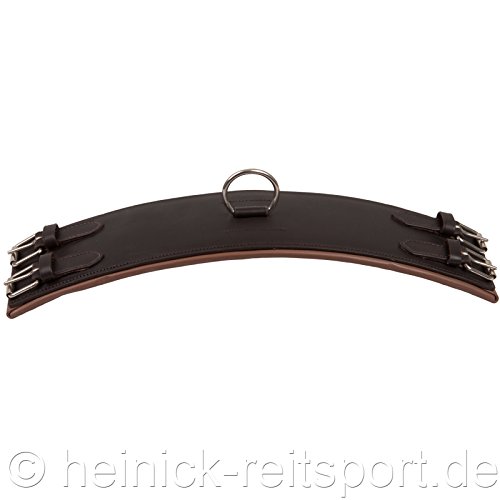 Foto von Heinick-Reitsport Qualitäts Leder Longiergurt 20 Ringe Warmblut Vollblut ~ Braun-Chesnut