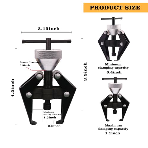 doepeBAE Komplettes Wischerarm Abzieherset, 2 Abzieher für Scheibenwischerarmen, Professionelles Scheibenwischer Abzieher Auto, Anschlusslager Abzieher für Auto Scheibenwischerarm