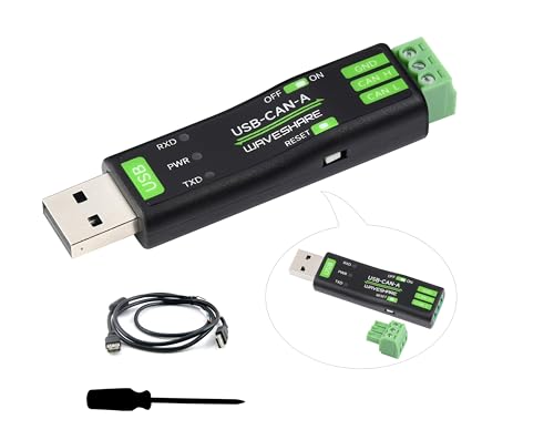 USB to CAN Adapter Board STM32 Chip Solution, CAN Baud Rate 5kbps~1Mbps is Configurable, Compatible with Raspberry Pi Jetson Nano Linux Systems, Support Windows XP/7/8/10/11, Multiple Working Modes