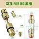 SIGANDG AGU-Sicherungshalter Inline vergoldet mit 2 Stück 80A AGU-Sicherung für Automotive Audio Power Safety Protection (80A)