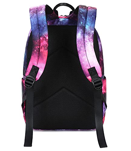 abshoo Cute Lightweight Galaxy Backpacks for Teen Girls Boys Elementary Middle High School Bookbag (C Galaxy)3