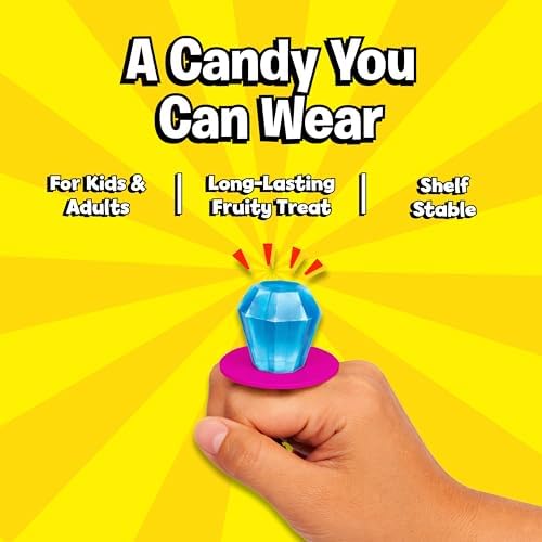 Ring Pop Lollipops - Bulk Candy Individually Wrapped Suckers Variety Party Pack- 20 Count w/Assorted Flavors - Hard Candy for Party Favors, Kids & Goodie Bag Stuffers 0.63 Pounds - 3