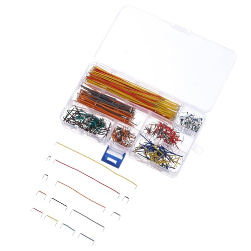 QUARKZMAN 65er-Pack Jumper-Kabel – Flexible Steckbrücken Für Steckbretter, 4 Längen, Lötfrei, Mehrfarbig