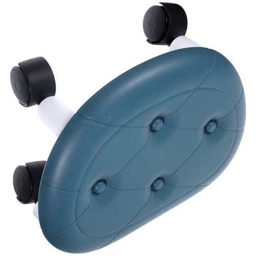 HAKIDZEL Taburete Portátil Ruedas Giratorias 360°, Asiento Cómodo de PP y Aleación de Aluminio, Mini Taburete Multifuncional para Hogar y Almacenamiento
