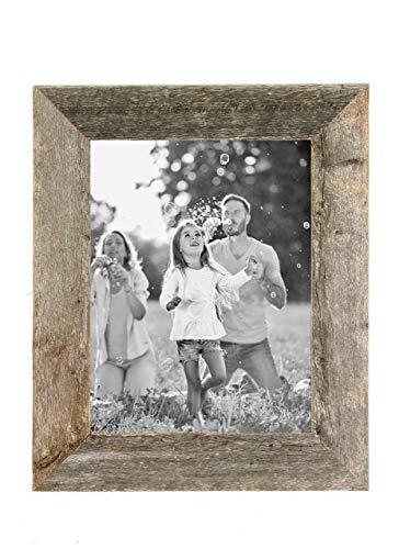 Barnwoodusa | Farmhouse 11X14 Picture Frame | 1 1/2 Inch Molding | 100% Reclaimed Wood | Rustic | Natural Weathered Gray #TOP5