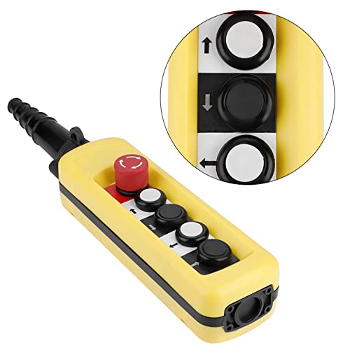 Yctze - Yctze Interrupteur à Bouton-poussoir de Palan à Chaîne de Grue à 4 Boutons, Contrôleur Suspendu de Levage, Télécommande Hydraulique pour Usage Industriel