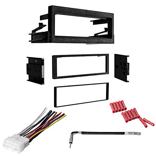 CACHÉ KIT855 Bundle with Car Stereo Installation Kit for Chevrolet Silverado 2500 1999 – 2002 in Dash Mounting Kit, Harness, Antenna Adapter for Single Din Radio Receivers (4 Item)