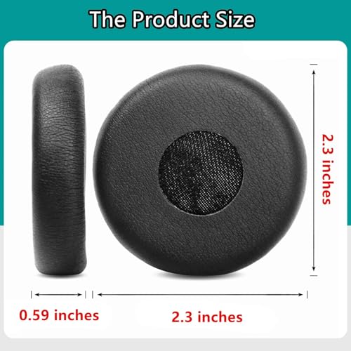 EarPads Replacement para Jabra Evolve 65 40 30 20/Evolve 65UC/65MS/40UC | Cojines de repuesto en cuero sintético negro miniatura 4